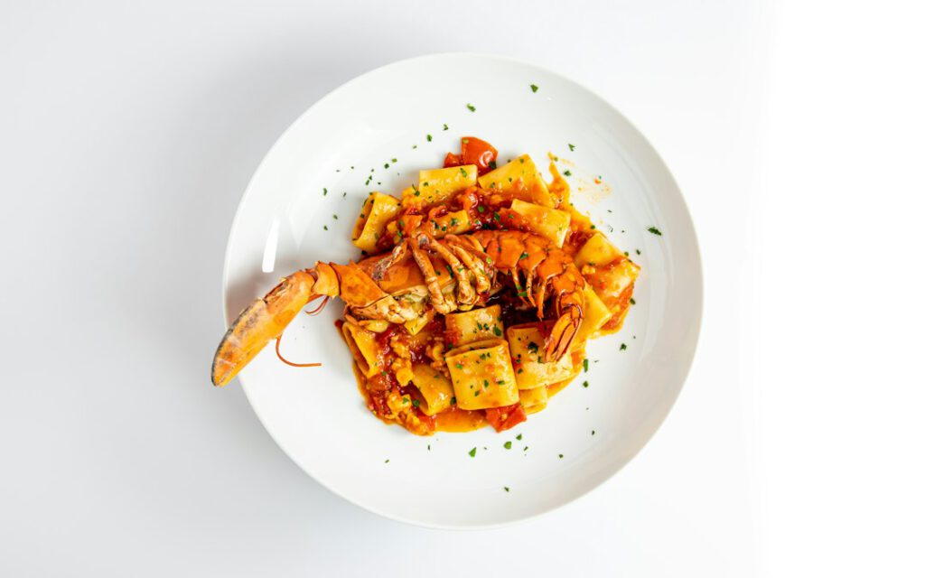 Pasta met kreeft