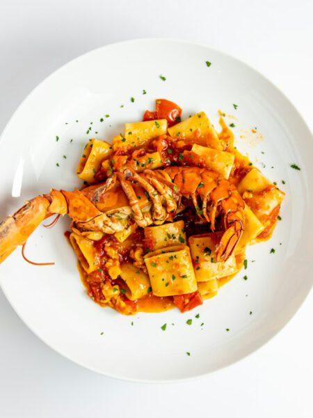 Pasta met kreeft